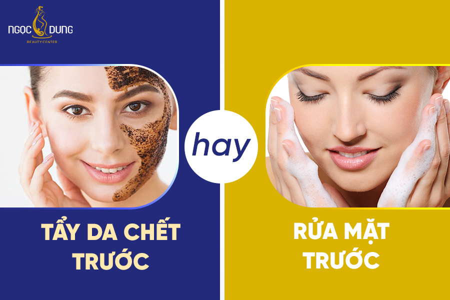 Giải đáp từ chuyên gia: Tẩy da chết trước hay rửa mặt trước
